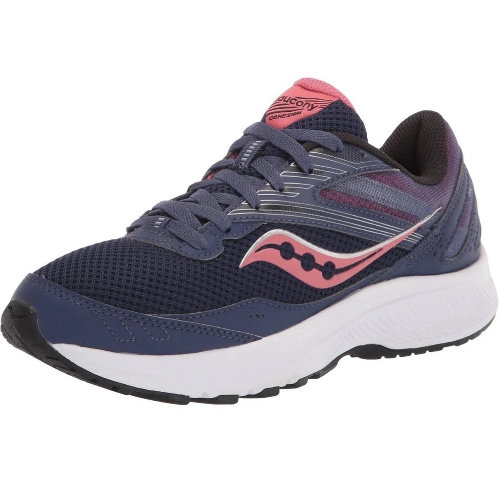 Saucony Women's Cohesion 15 Running Shoes 6.5 Sneakers Cobalt Purple Punch‎
